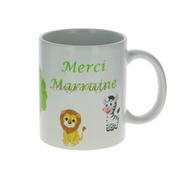 Mug dragées Parrain Marraine Jungle