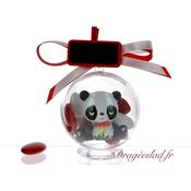 Boule drages rouge panda